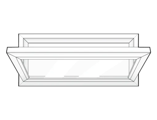 sketch of hopper window